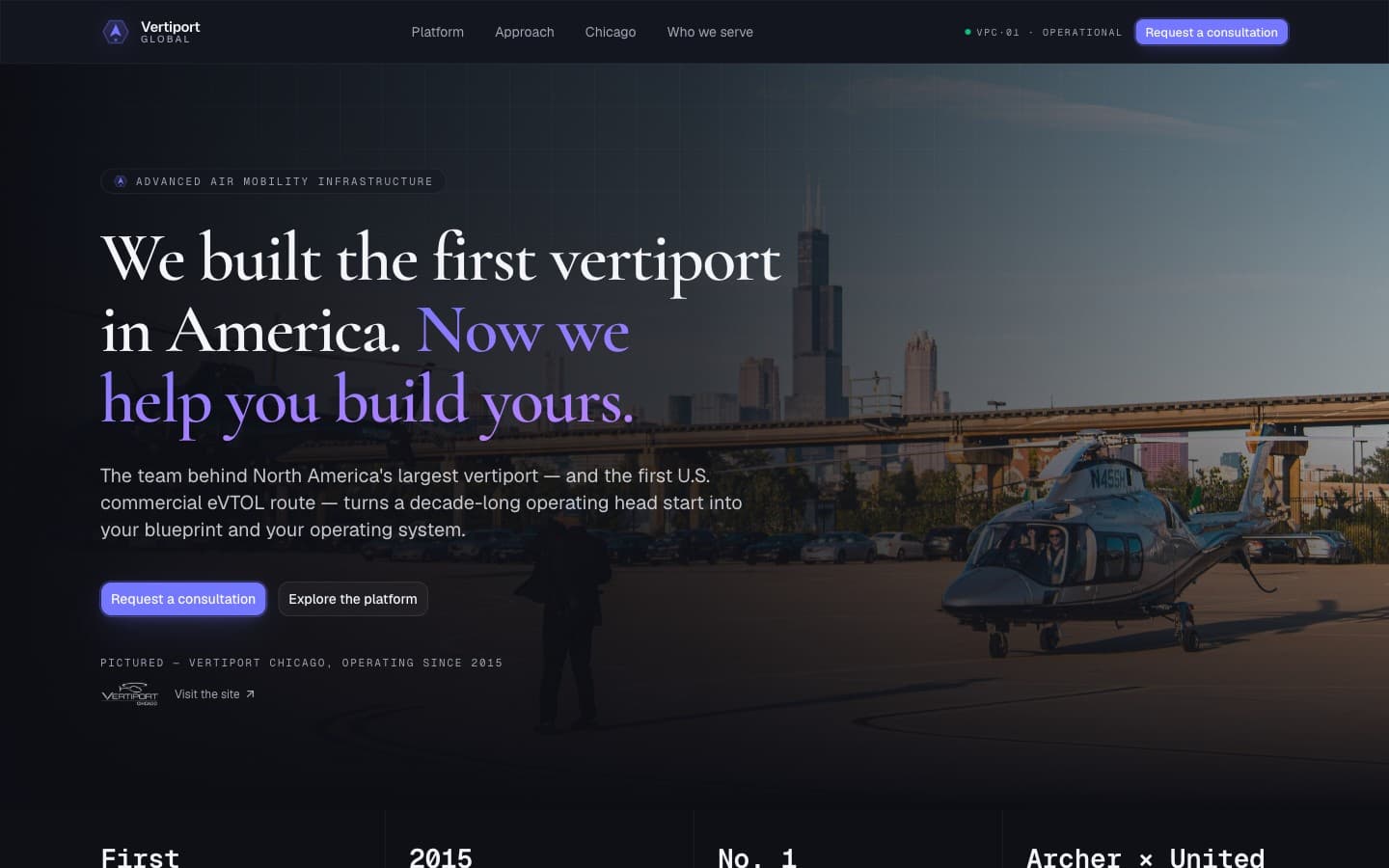 Vertiport Global website